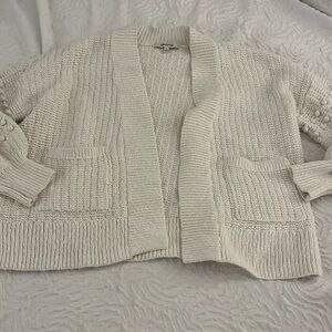 Madewell Ivory Textured Women's Cardigan